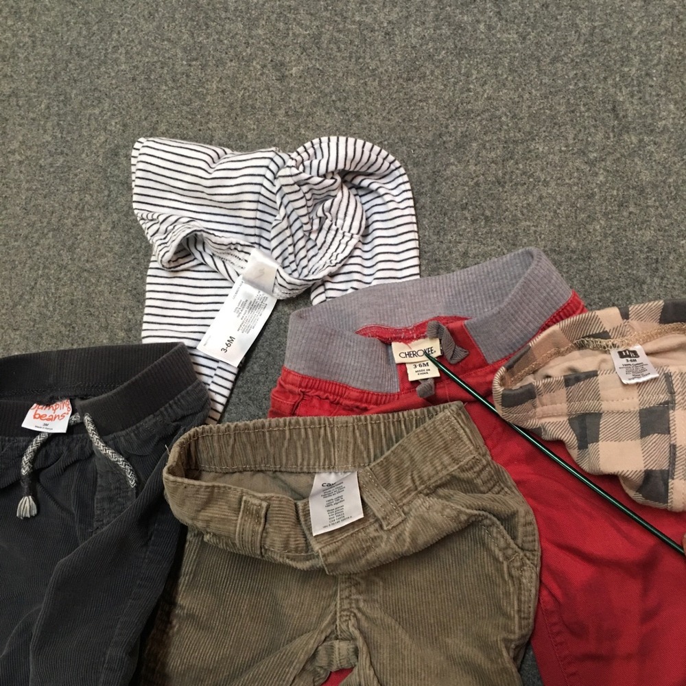 Baby Boy 3-6 Months Clothing Lot 17x Pieces Bulk Winter Corduroy Flannel Preppy - Picture 10 of 12